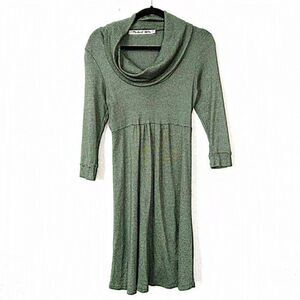Michael Stars‎ Green Cowl Neck Sweater Dress One Size